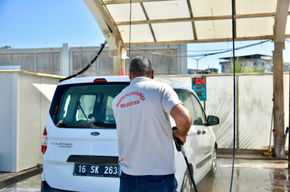 Yenilenen araç temizlik istasyonu hizmete girdi