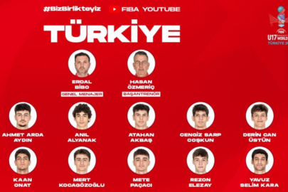 FIBA U17 Basketbol Dünya Kupası'nda Millilerin 12 kişilik kadrosu belli oldu