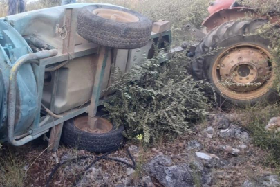 Bursa'da traktör şarampole yuvarlandı: 1 ağır yaralı