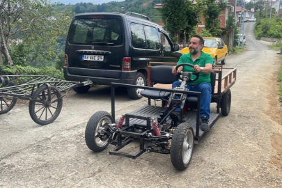 Bu da Rize'nin elektrikli aracı: “Fafatuka”