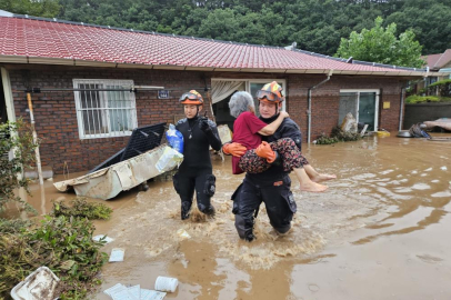 Güney Kore'de sel ve toprak kayması: 4 ölü, 1 kayıp