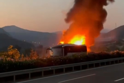 Bursa'da yolcu otobüsü küle döndü