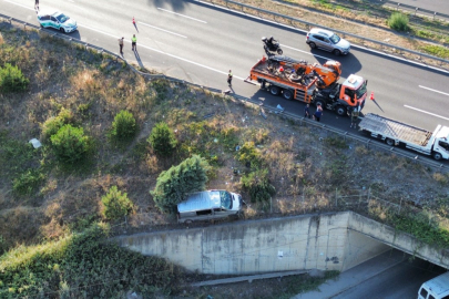 Minibüs şarampole uçtu: 1 ölü 2 yaralı