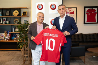 Giorgio Marrapodi, TFF Başkanı Hacıosmanoğlu'nu ziyaret etti