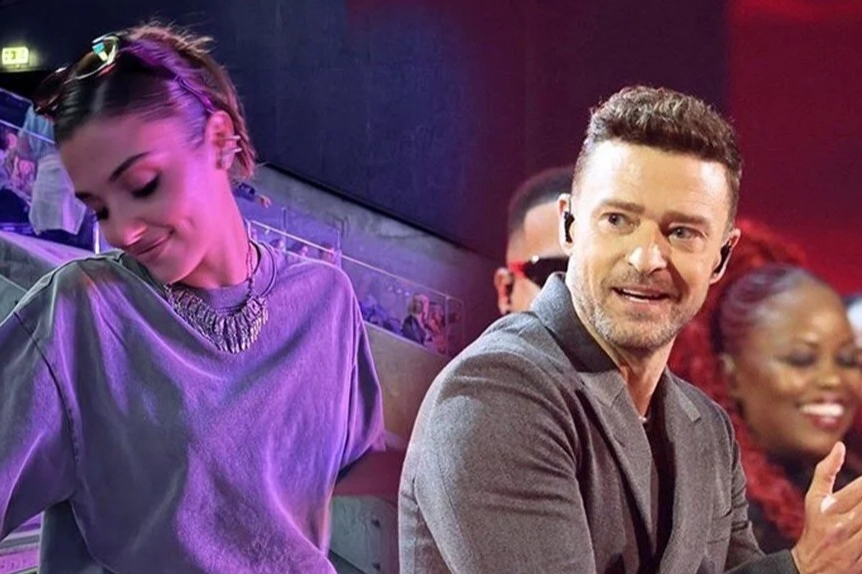 Hande Erçel, Justin Timberlake konserinde