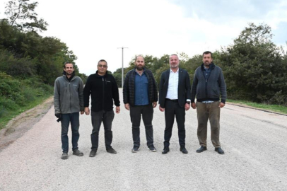 Şahmelek ve Doğla'da yol çalışmaları tamamlandı