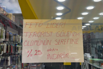 İznik'te esnaf, Gülen'in ölümüne özel indirim başlattı