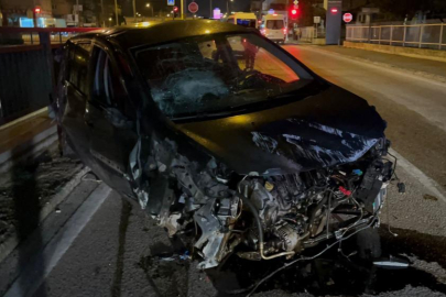 Bursa'da gizli buzlanma, kazaya yol açtı: 1 yaralı