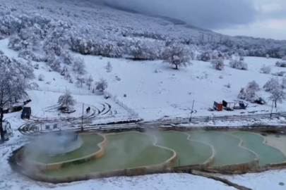 Bursa'da eksi 10 derecede doğal termal keyfi