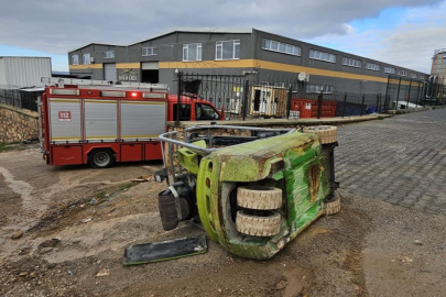 Bursa'da forkliftin altında kalan işçi hayatını kaybetti