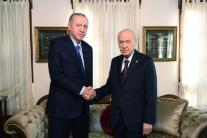 MHP lideri Bahçeli, Cumhurbaşkanı Erdoğan'ı evinde ağırladı