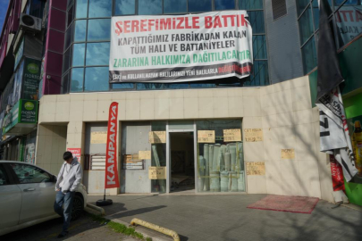 Şerefle batan fabrikanın malları Bursa'da satılıyor